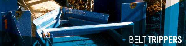 Steep Incline Conveyors Belt Trippers / Belt Plows