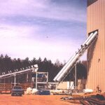 Steep Incline Conveyors Wood Chips to Power Generation