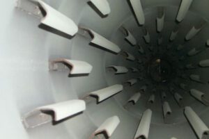Flights inside of a rotary dryer (drier)