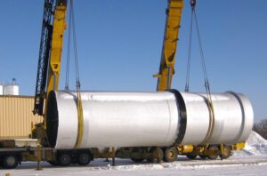DAP MAP Rotary Drum Dryer (Drier) being loaded