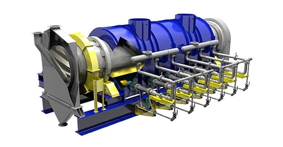 3D Model of a FEECO Indirect Kiln for Transforming Biomass to Activated Carbon