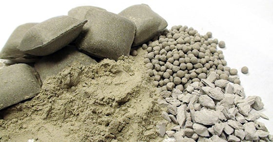 Clay Agglomerate Samples Produced in the FEECO Innovation Center