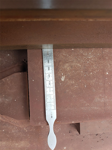 Feeler Gauge Measuring Cold Gap