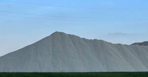 Drying limestone