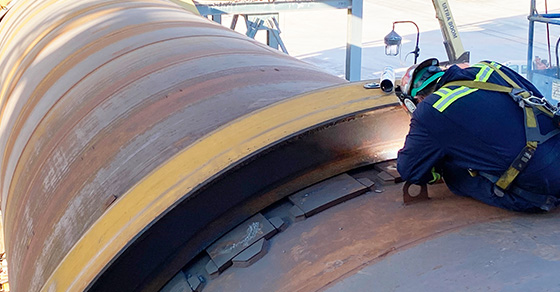 Rotary Drum Tire Reshimming