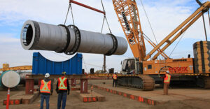 Rotary drum installation